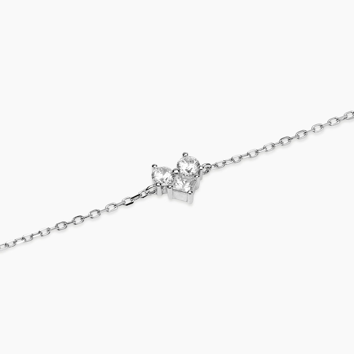 Bracciale Mabina Primo Amore in Lega di Bronzo e Argento con Cuore di Zirconi - vista 2