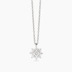 Girocollo Mabina Eden in Lega di Bronzo e Argento con Girasole di Zirconi