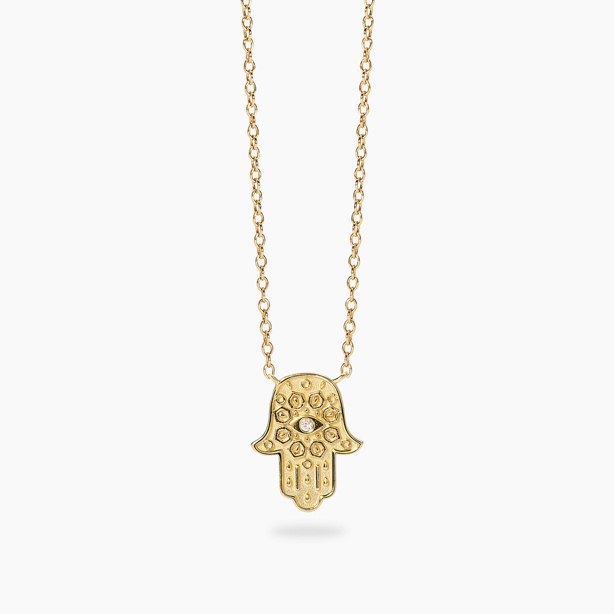 Girocollo Mabina Positive Energy Dorato Mano di Fatima Lega di Bronzo e Argento