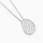 Girocollo Mabina Meraviglia in Lega di Bronzo e Argento con Pendente di Zirconi - vista 2
