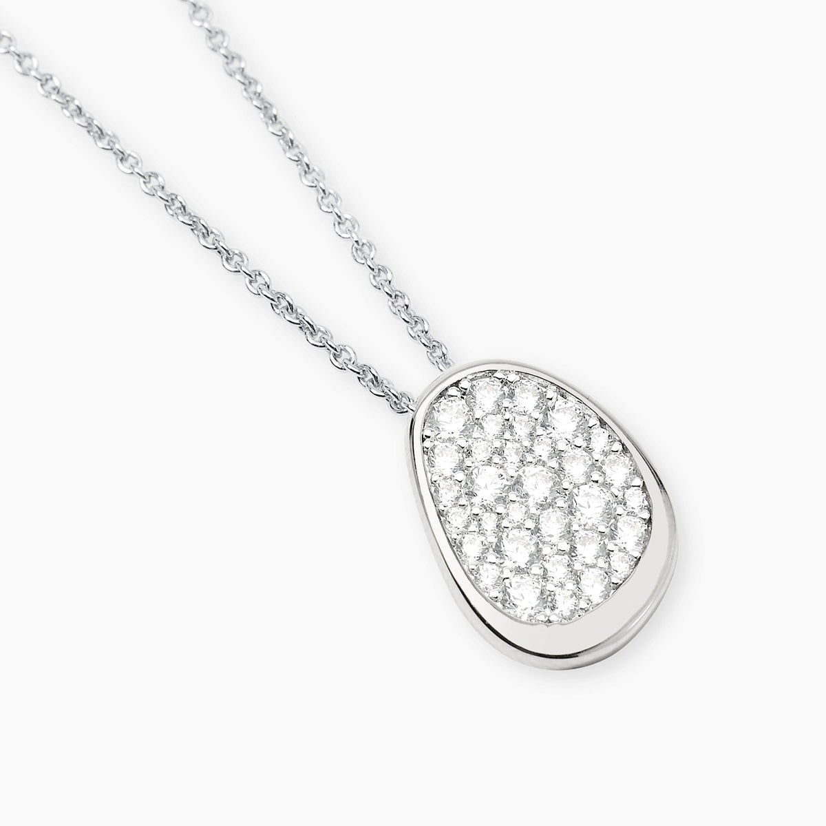 Girocollo Mabina Meraviglia in Lega di Bronzo e Argento con Pendente di Zirconi - vista 2