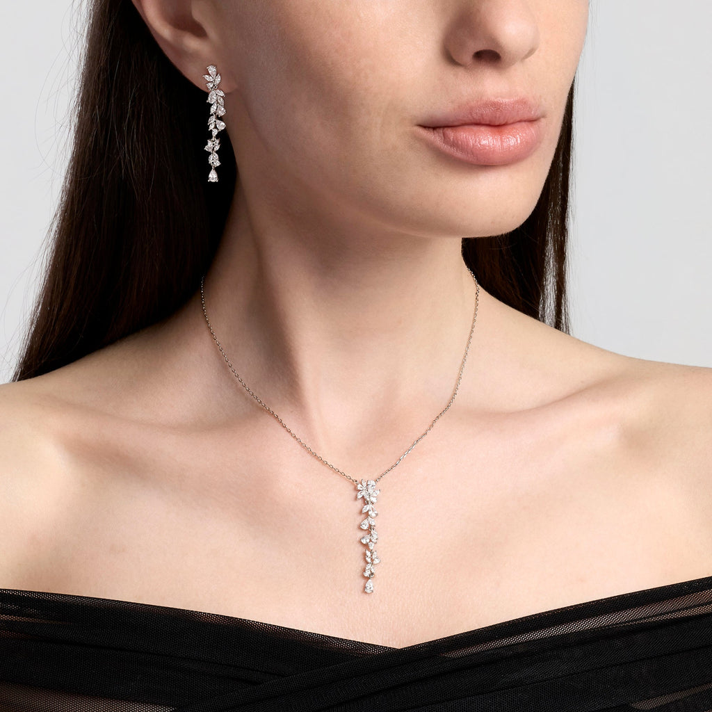 Girocollo Mabina Dolce Vita in Lega di Bronzo e Argento con Pendente di Zirconi - vista 3