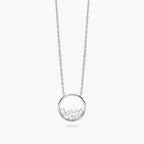 Girocollo Mabina Reef in Lega di Bronzo e Argento con Cerchio e Zirconi