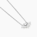 Girocollo Mabina Bella Gioia in Lega di Bronzo e Argento con Zirconi Navette - vista 2