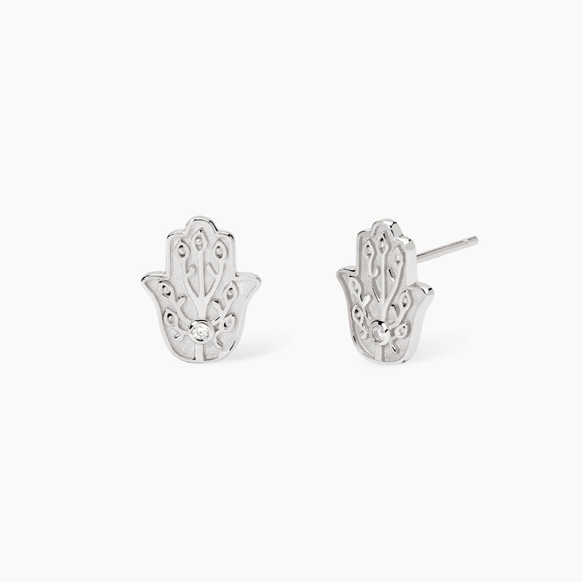 Orecchini Mabina Positive Energy Mano di Fatima Bronzo e Argento Rodiati