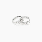 Orecchini Mabina Cosmo a Cerchio Bronzo e Argento Rodiati con Zirconi - vista 2