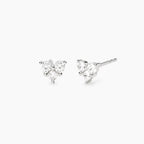 Orecchini Mabina Primo Amore Cuore in Lega di Bronzo e Argento con Zirconi