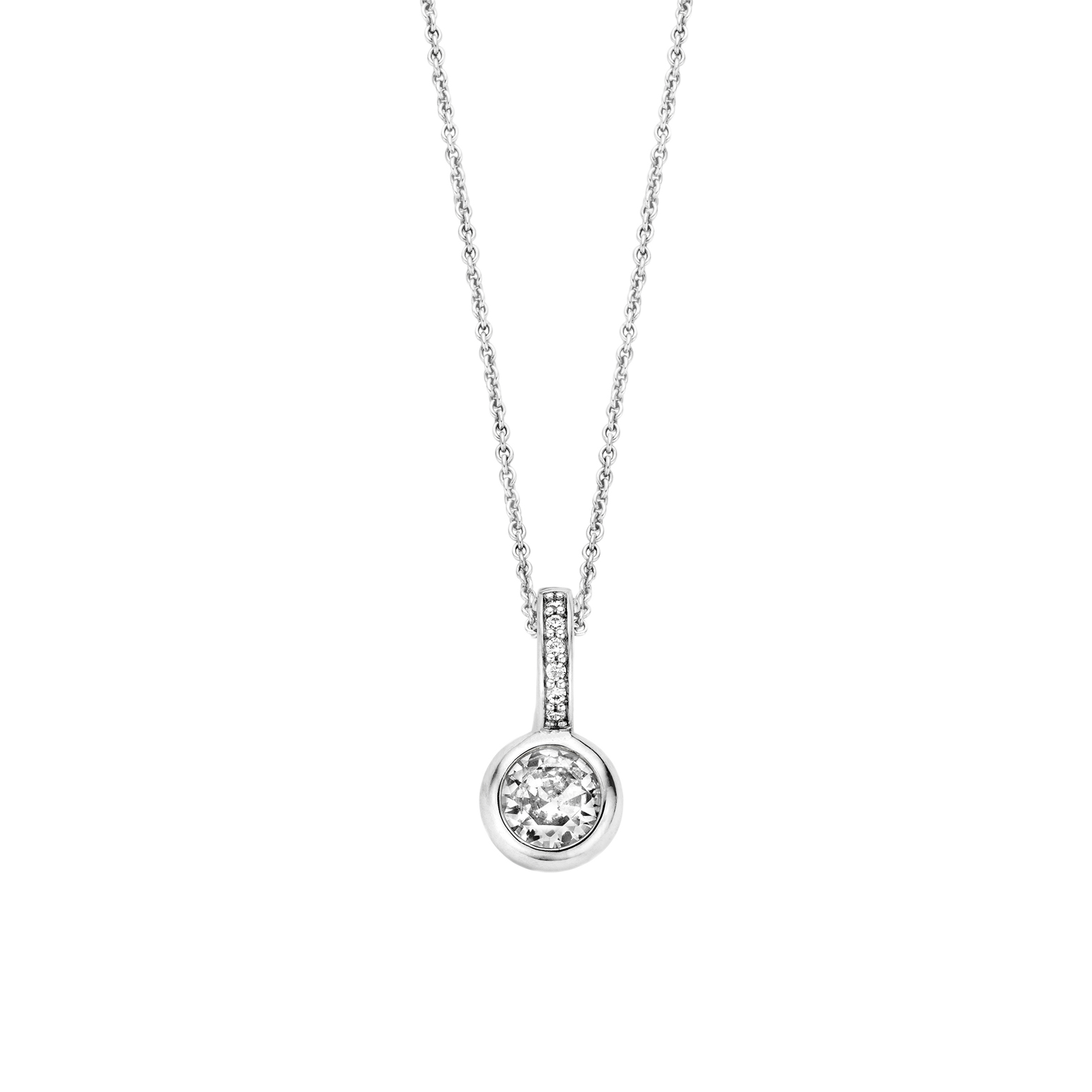 Collana Ti Sento Milano con Ciondolo Punto Luce in Argento