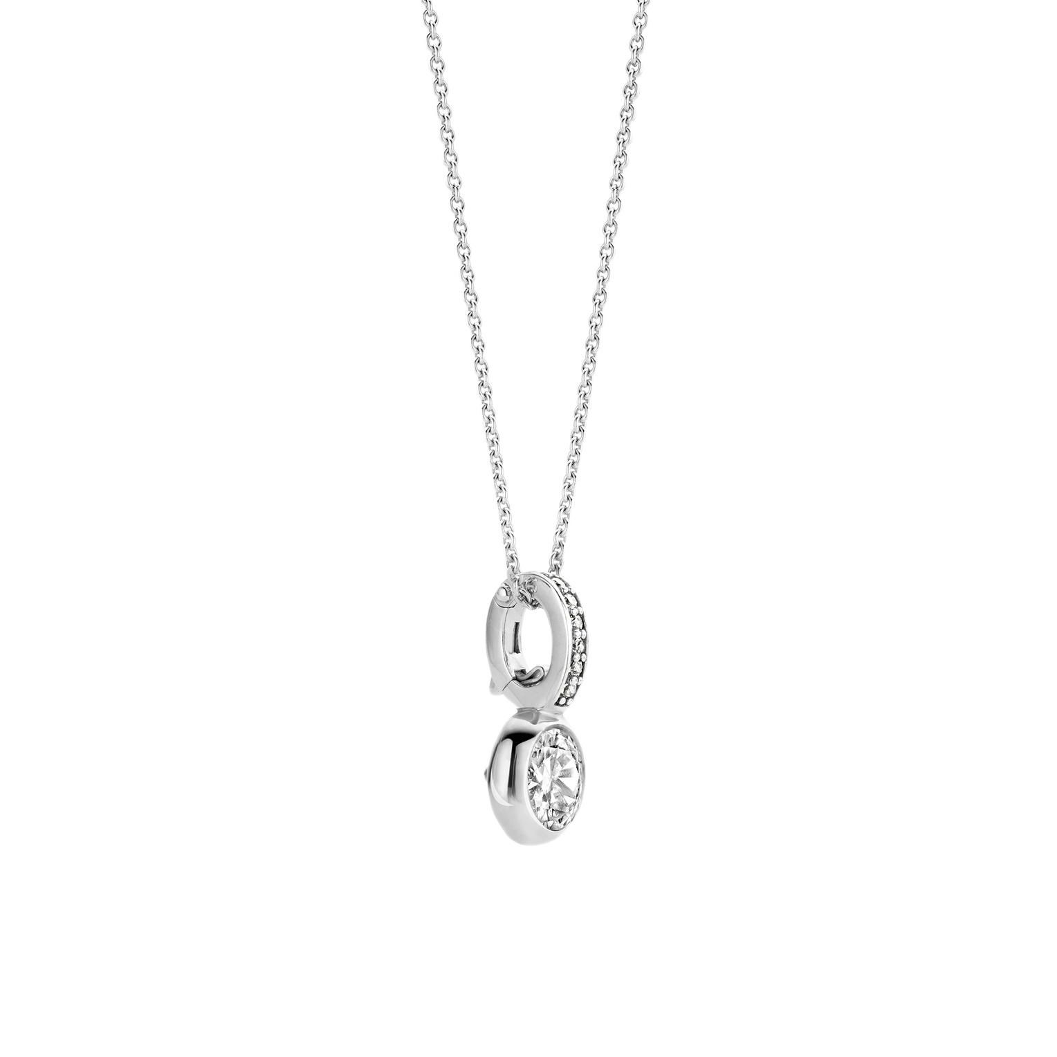 Collana Ti Sento Milano con Ciondolo Punto Luce in Argento