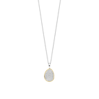 Collana Ti Sento Milano Argento Bicolore con Pendente Pavé