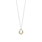 Collana Ti Sento Milano Argento Bicolore con Pendente Pavé