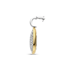 Collana Ti Sento Milano Argento Bicolore con Pendente Pavé