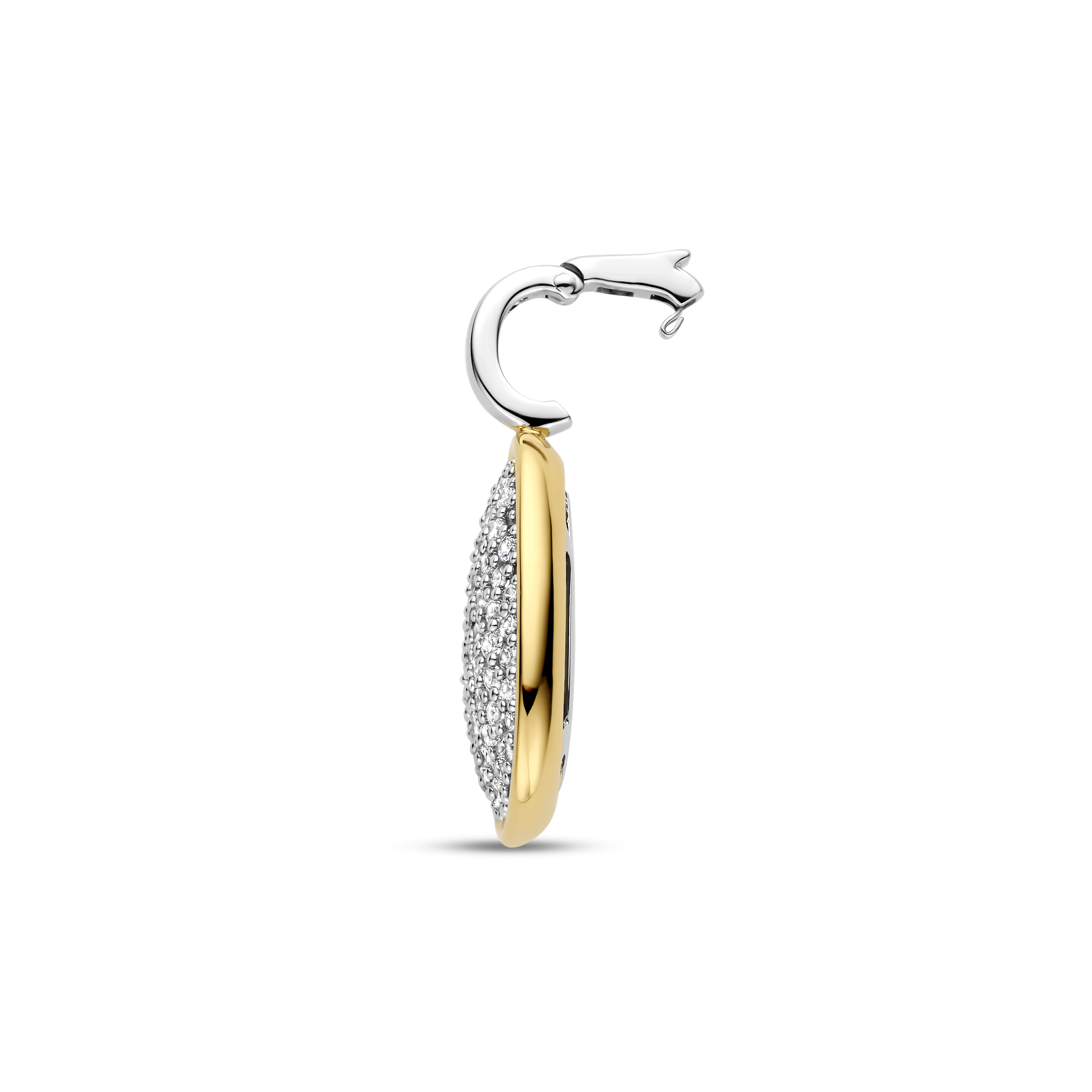 Collana Ti Sento Milano Argento Bicolore con Pendente Pavé
