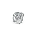 Anello Unoaerre Vortice Argento 925 e Zirconi