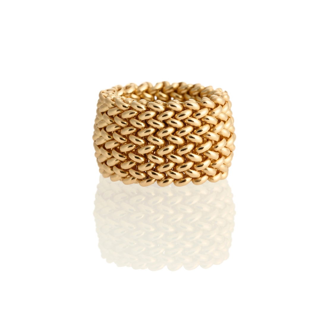 Anello Unoaerre Chicco Maxi Argento 925 Dorato