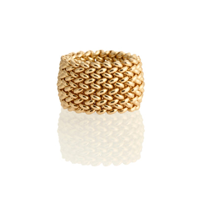 Anello Unoaerre Chicco Maxi Argento 925 Dorato