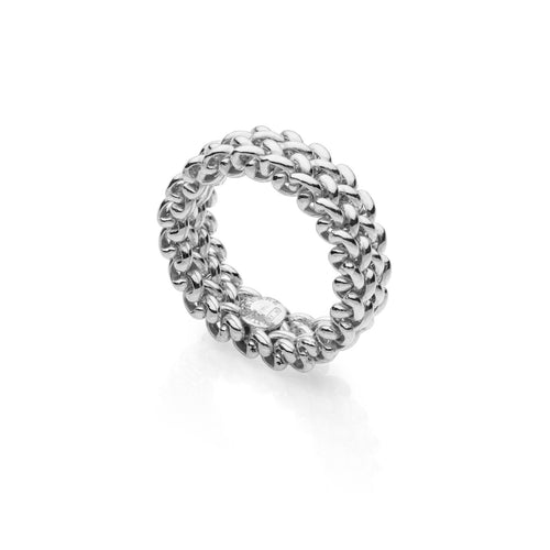 Anello Unoaerre Chicco Argento a Fascia Sottile - packshot ufficiale