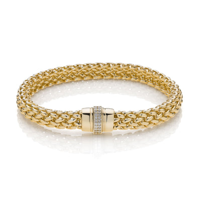 Bracciale Unoaerre Chicco Argento 925 Dorato e Zirconi