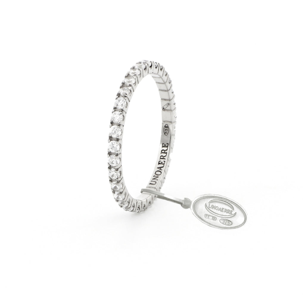 Anello Unoaerre Veretta Mini Argento 925 e Zirconi