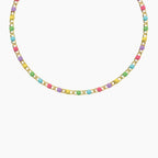 Bracciale Kidult By You Pop Corn in Acciaio PVD Giallo e Smalto Multicolor - vista 3