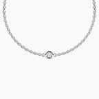 Bracciale Kidult Infinity in Acciaio con Diamante Lab-Grown 0,08 ct - vista 3