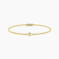 Bracciale Kidult Infinity in Acciaio Dorato con Diamante Lab-Grown 0,03 ct