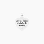 Charm Kidult By You Cuore con Frase e Cristallo