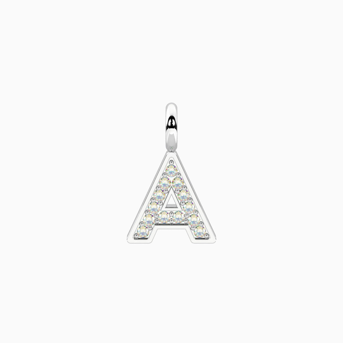 Charm Kidult By You Lettera A in Acciaio con Cristalli