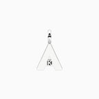 Charm Kidult By You Lettera A in Acciaio con Cristalli - vista 2