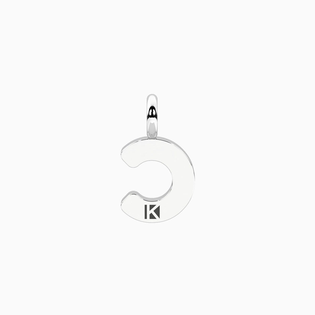 Charm Kidult By You Lettera C in Acciaio con Cristalli - vista 2