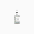 Charm Kidult By You Lettera E in Acciaio con Cristalli
