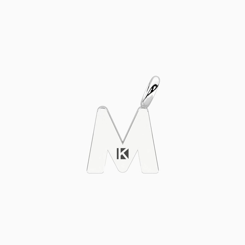 Charm Kidult By You Lettera M in Acciaio con Cristalli