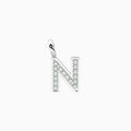 Charm Kidult By You Lettera N in Acciaio con Cristalli