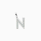 Charm Kidult By You Lettera N in Acciaio con Cristalli