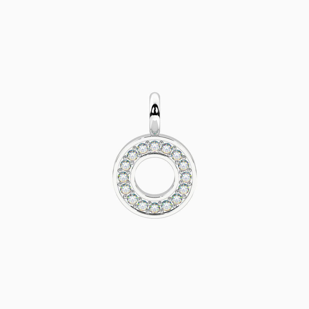 Charm Kidult By You Lettera O in Acciaio con Cristalli