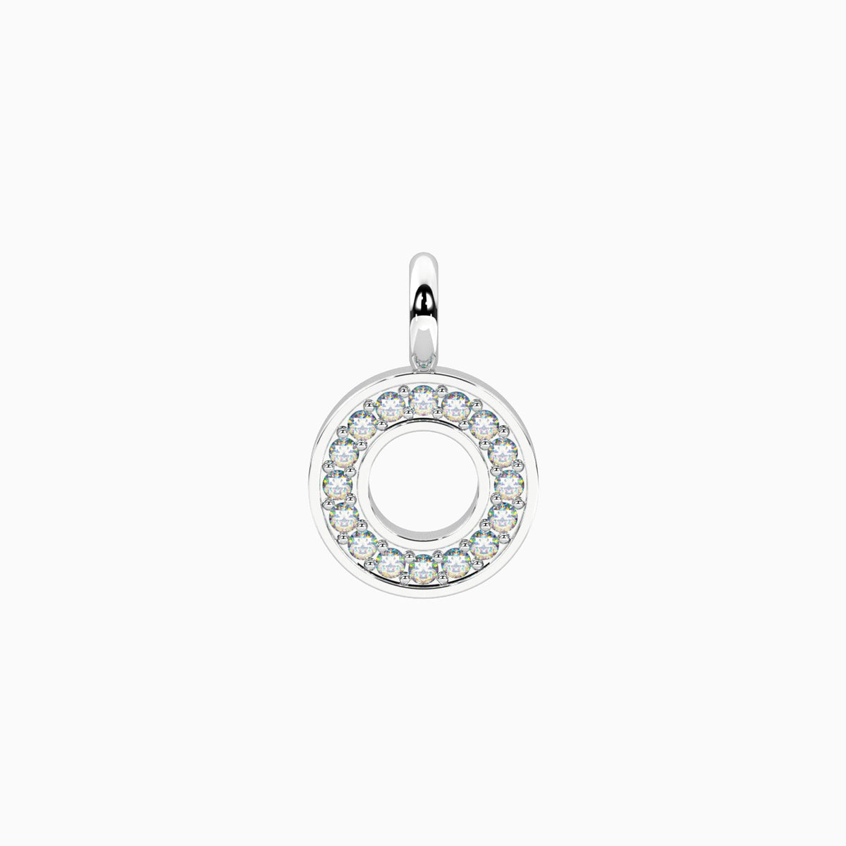 Charm Kidult By You Lettera O in Acciaio con Cristalli