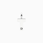 Charm Kidult By You Lettera T in Acciaio con Cristalli