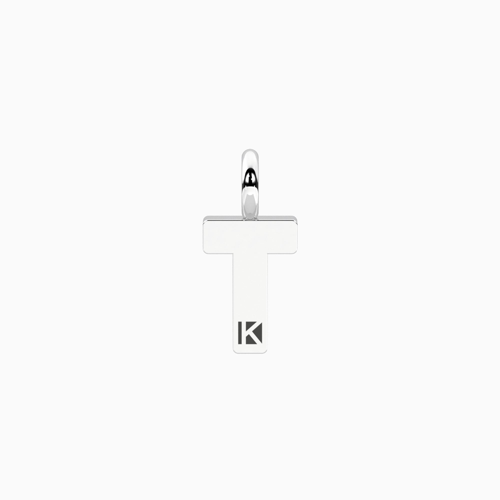 Charm Kidult By You Lettera T in Acciaio con Cristalli