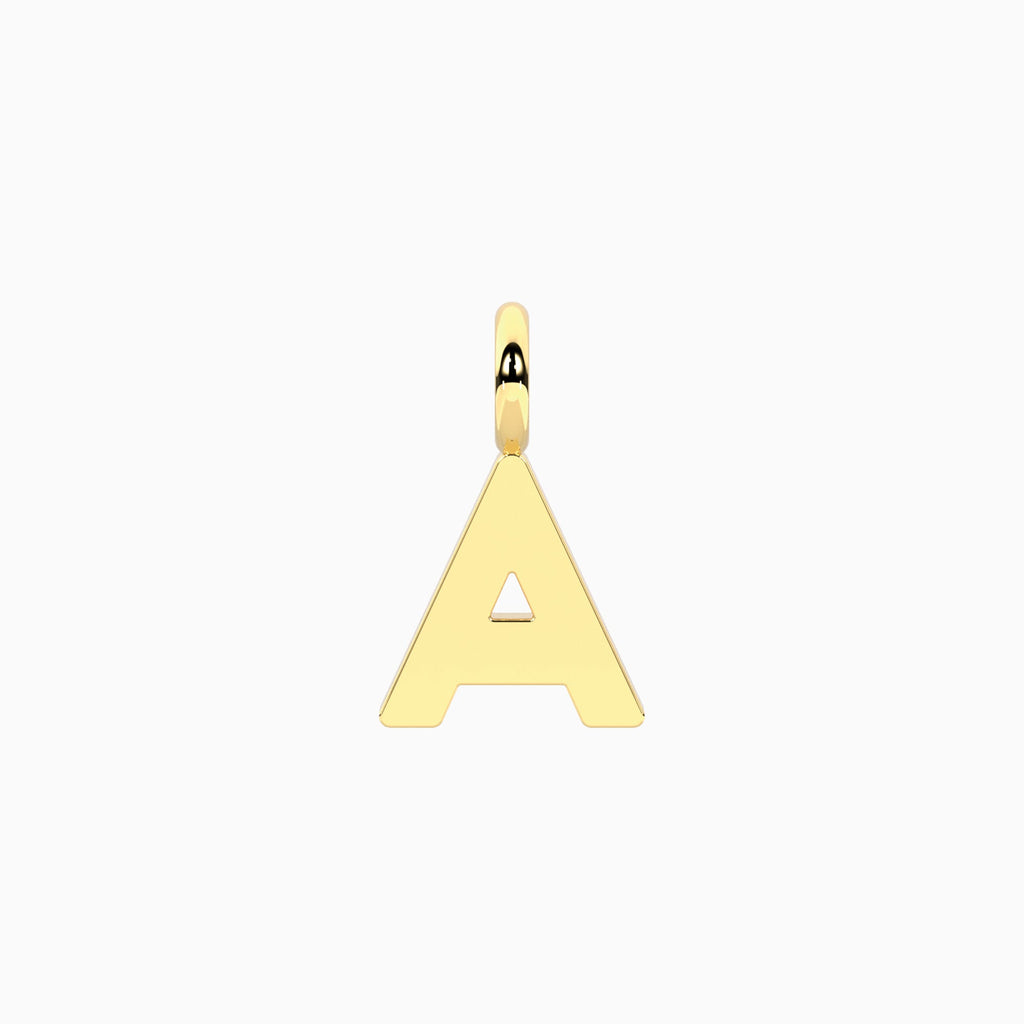 Charm Kidult By You Lettera A in Acciaio Dorato