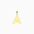 Charm Kidult By You Lettera A in Acciaio Dorato