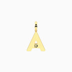 Charm Kidult By You Lettera A in Acciaio Dorato - vista 2