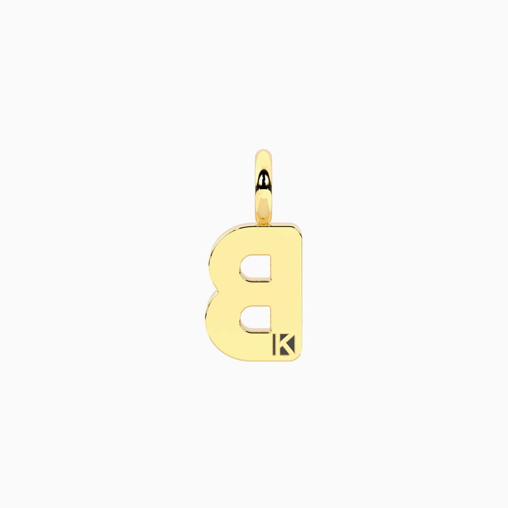 Charm Kidult By You Lettera B in Acciaio Dorato - vista 2