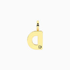 Charm Kidult By You Lettera D in Acciaio Dorato - vista 2