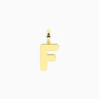 Charm Kidult By You Lettera F in Acciaio Dorato
