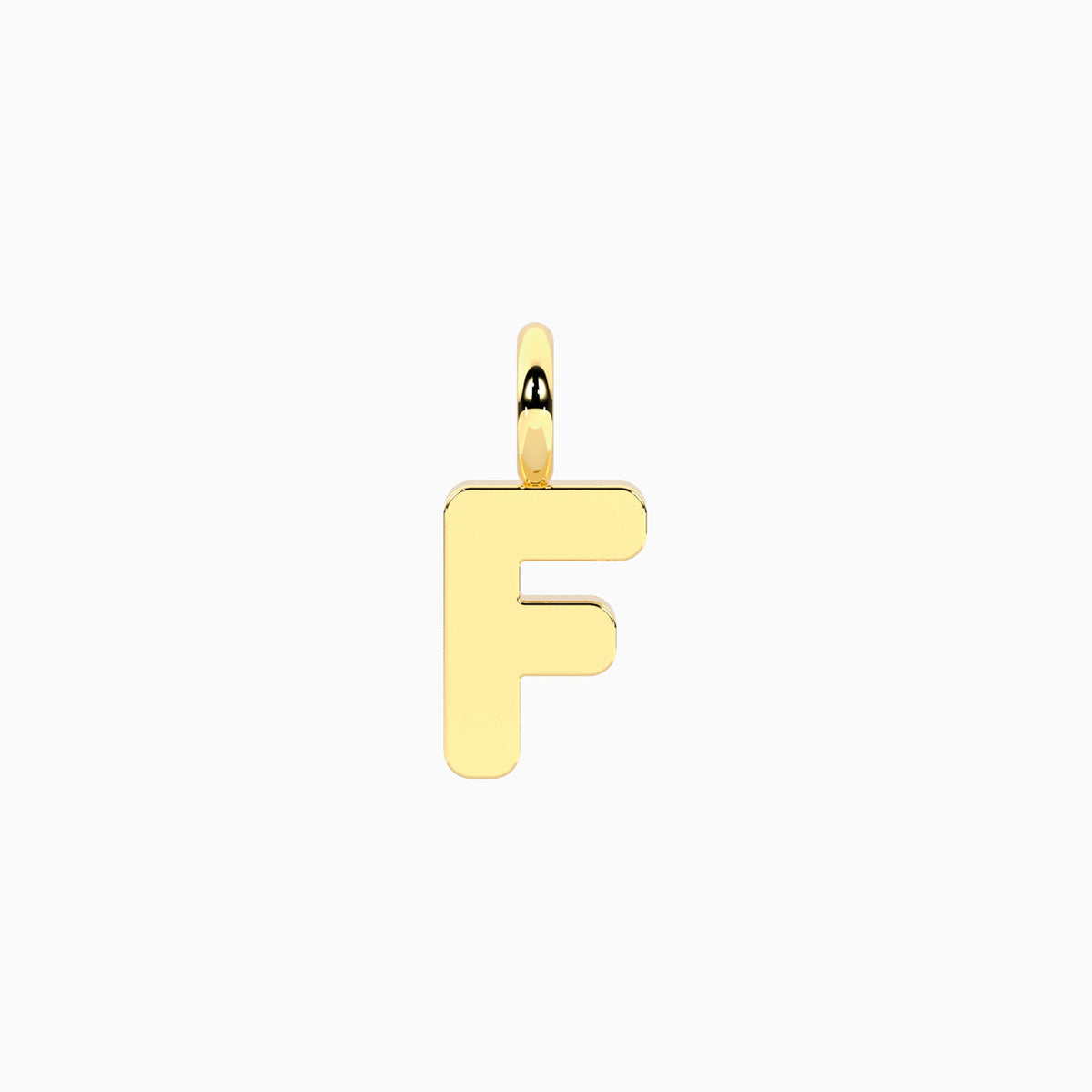 Charm Kidult By You Lettera F in Acciaio Dorato