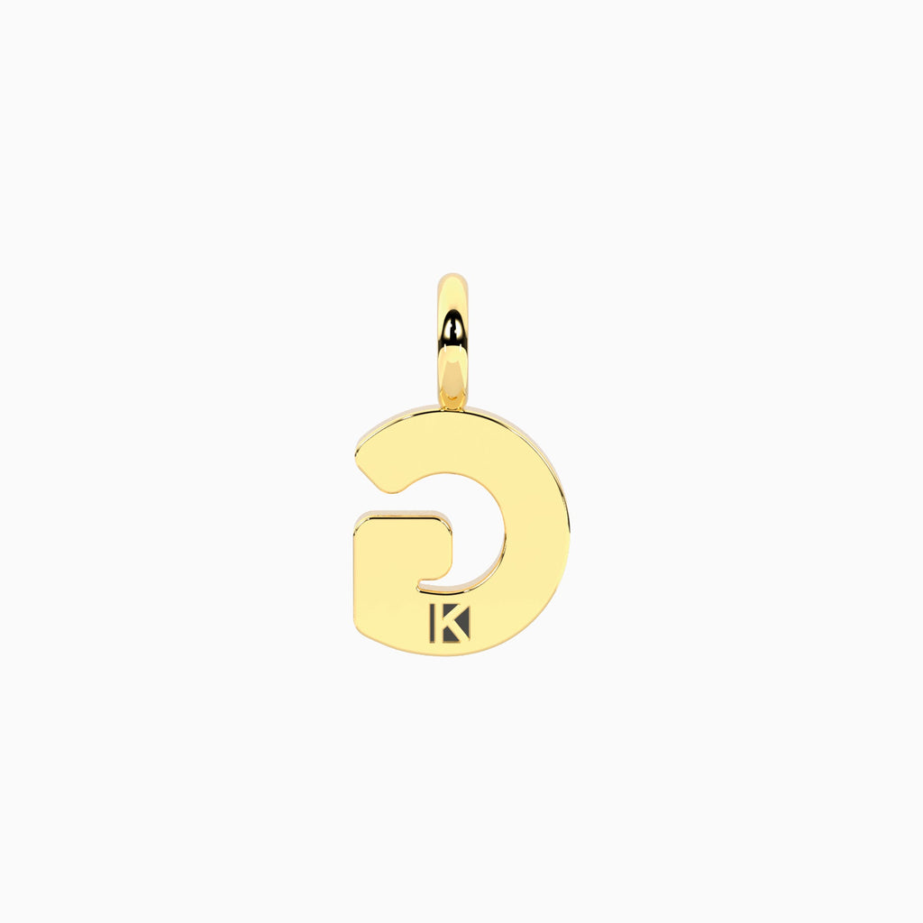 Charm Kidult By You Lettera G in Acciaio Dorato - vista 2