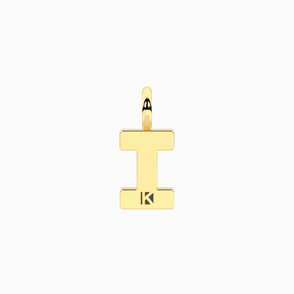 Charm Kidult By You Lettera I in Acciaio Dorato - vista 2