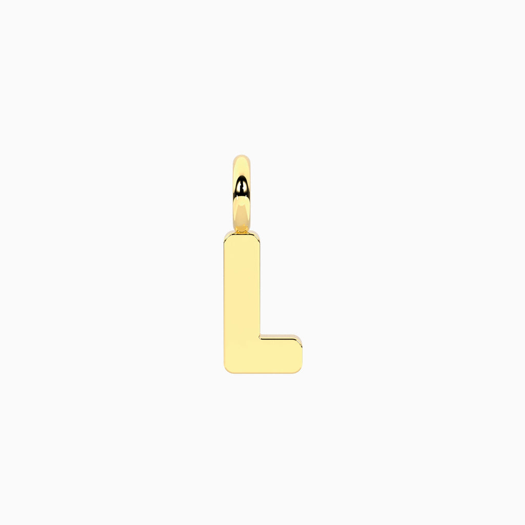 Charm Kidult By You Lettera L in Acciaio Dorato