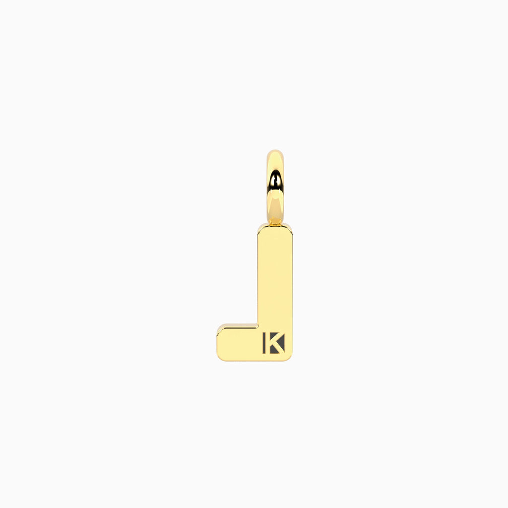 Charm Kidult By You Lettera L in Acciaio Dorato - vista 2