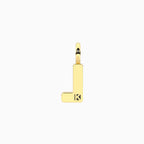 Charm Kidult By You Lettera L in Acciaio Dorato - vista 2